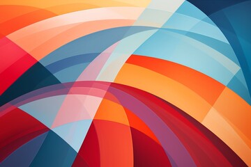 Obraz premium Contemporary Geometric Patterned Background Created with Generative AI