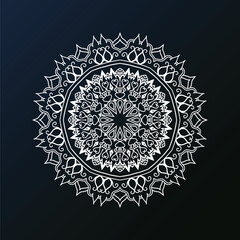 luxury circular pattern mandala background design template