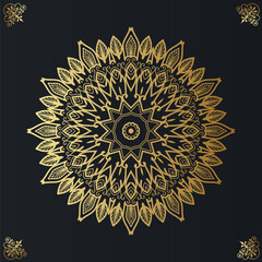 luxury circular pattern mandala background design template