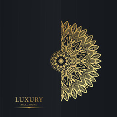 luxury circular pattern mandala background design template