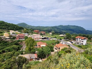 Fototapeta na wymiar Small town on the Greek island of Corfu