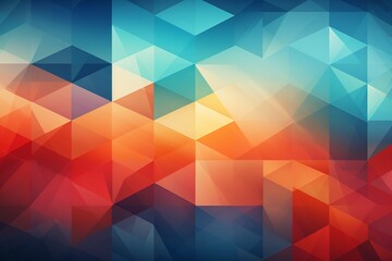 Contemporary Geometric Patterned Background Created with Generative AI