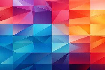 Obraz premium Contemporary Geometric Patterned Background Created with Generative AI
