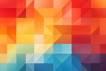 Obraz premium Contemporary Geometric Patterned Background Created with Generative AI