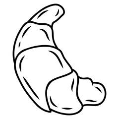 croissant bakery cake illustration