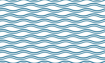 Seamless pattern with blue waves