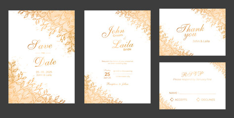  luxury wedding invitation template