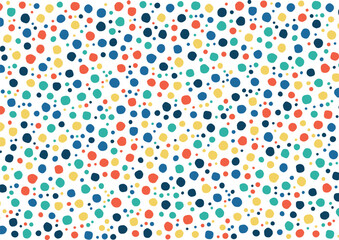 Obraz premium colorful polkadot seamless pattern background