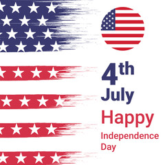 USA grunge flag 4th July American Independence day
