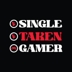 Single Taken Gamer SVG