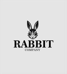 rabbit head animal vector design, vector illustration. Emblem design on white background