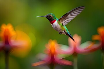 hummingbird in flight