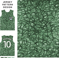 Abstract leaf structure concept vector jersey pattern template for printing or sublimation sports uniforms football volleyball basketball e-sports cycling and fishing Free Vector.