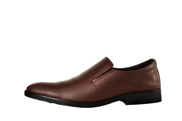 brown leather shoes transparent