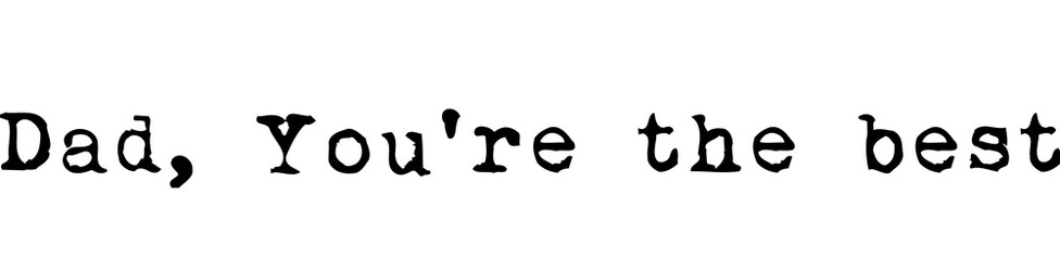 Digital png illustration of father's day text on transparent background