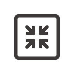 Obraz premium 製品設計やアプリ開発やプログラミングに最適な、シンプルで使いやすい四角で囲まれた矢印アイコン1