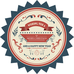 Digital png illustration of christmas text on transparent background