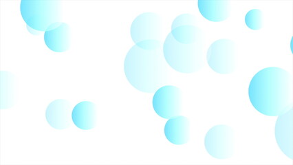 Blue white minimal circles abstract geometry background