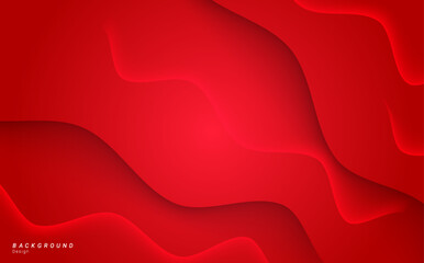 red wave smooth abstract background