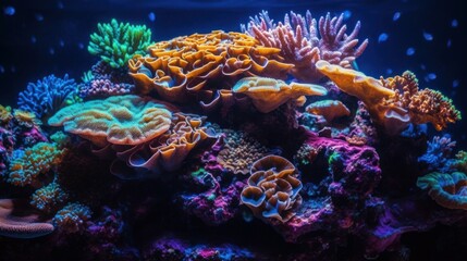 Exploring the Vibrant Underwater World: Experience the Beauty of Marine Life in a Tropical Coral Paradise Dive into the Magnificent Blue Ocean!, generative AIAI Generated