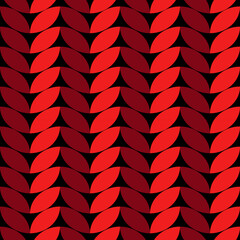 Vector of Seamless Pattern of Red knitting. pattern for cloth, wrapping paper, fashion, decoration, card, background.