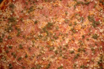 Obraz na płótnie Canvas Raw uncooked pizza background