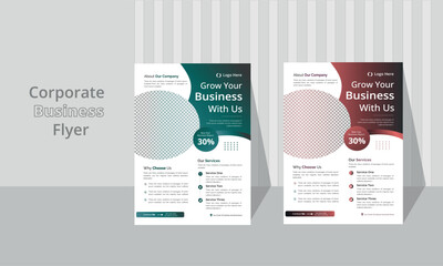 
Business Flyer Corporate Flyer Template Geometric shape Flyer Circle Abstract Colorful concepts