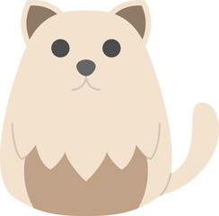 Dog icon, Animal simple cartoon style.