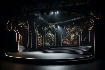 Stage design for simulation. Generative AI