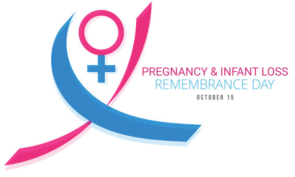 Pregnancy and infant loss remembrance day. background, banner, card, poster, template. Vector illustration.