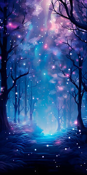 Whimsical Christmas background, ai generated