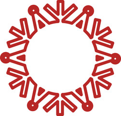 Digital png illustration of christmas decoration on transparent background