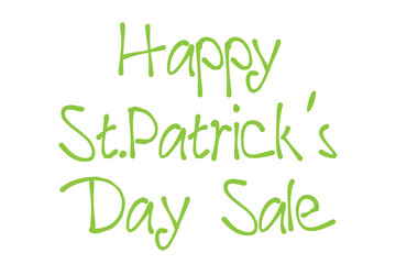 Digital png illustration of st patrick'd day text on transparent background