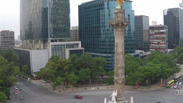 The Mexican Angel of Independence monument in Mexico city.