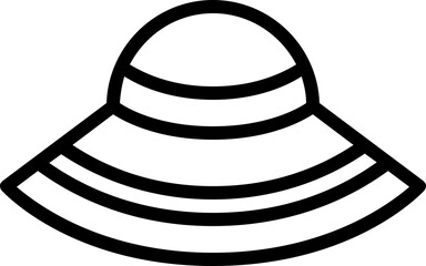 Hat icon, Accessories simple cartoon style.
