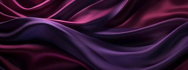 Satin, Silk, Velvet - purple swirls of luxury material - exotic background