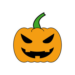halloween pumpkin head