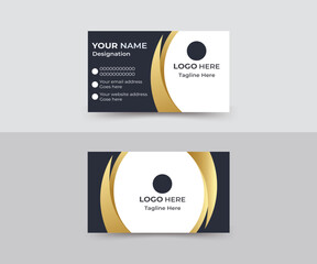 Creative and modern business card template. Visiting card for business and personal use. Vector illustration design.