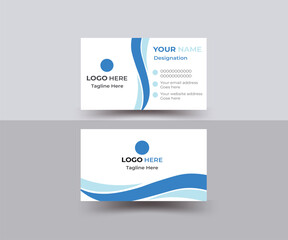 Creative and modern business card template. Visiting card for business and personal use. Vector illustration design.