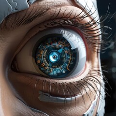 Robotic eye in humans