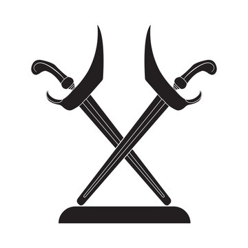 keris traditional weapon from indonesia icon