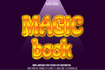 Magic Book Editable Text Effect 3D Modern Style