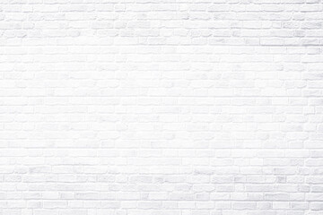 Fototapeta na wymiar White brick wall, antique old grunge white texture background.