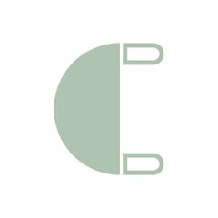 Monogram design vector logo. Monogram initial letter mark C logo design. Monogram design vector logo. Monogram initial letter mark C logo design simple C monogram