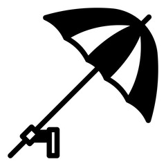 umbrella glyph icon