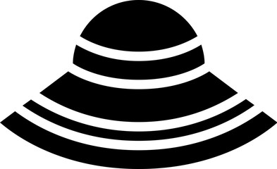 Hat icon, Accessories simple cartoon style.