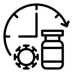 Vaccine line icon