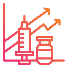 Vaccine gradient icon