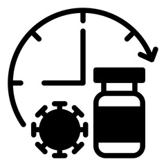Vaccine glyph icon