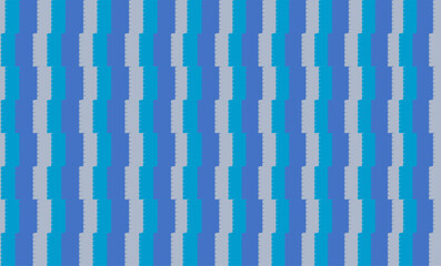 blue and gray background, multi tone blue vertical zigzag strips with repeat seamless style, replete image design for fabric printing or wallpaper